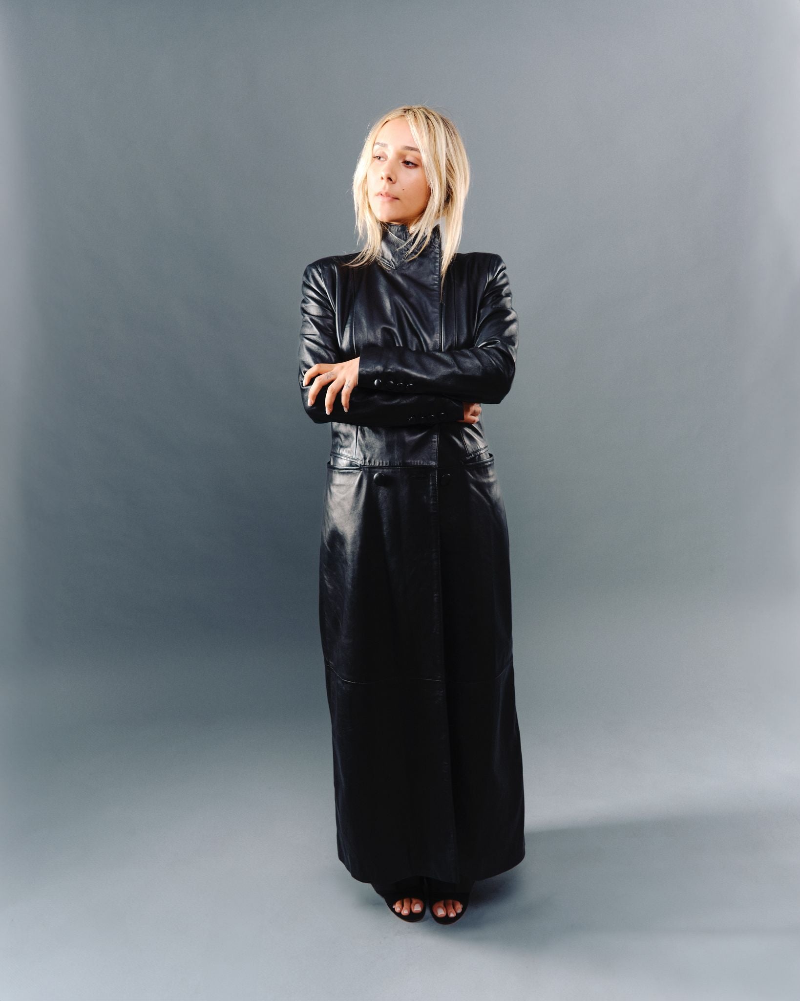 Manteau en cuir