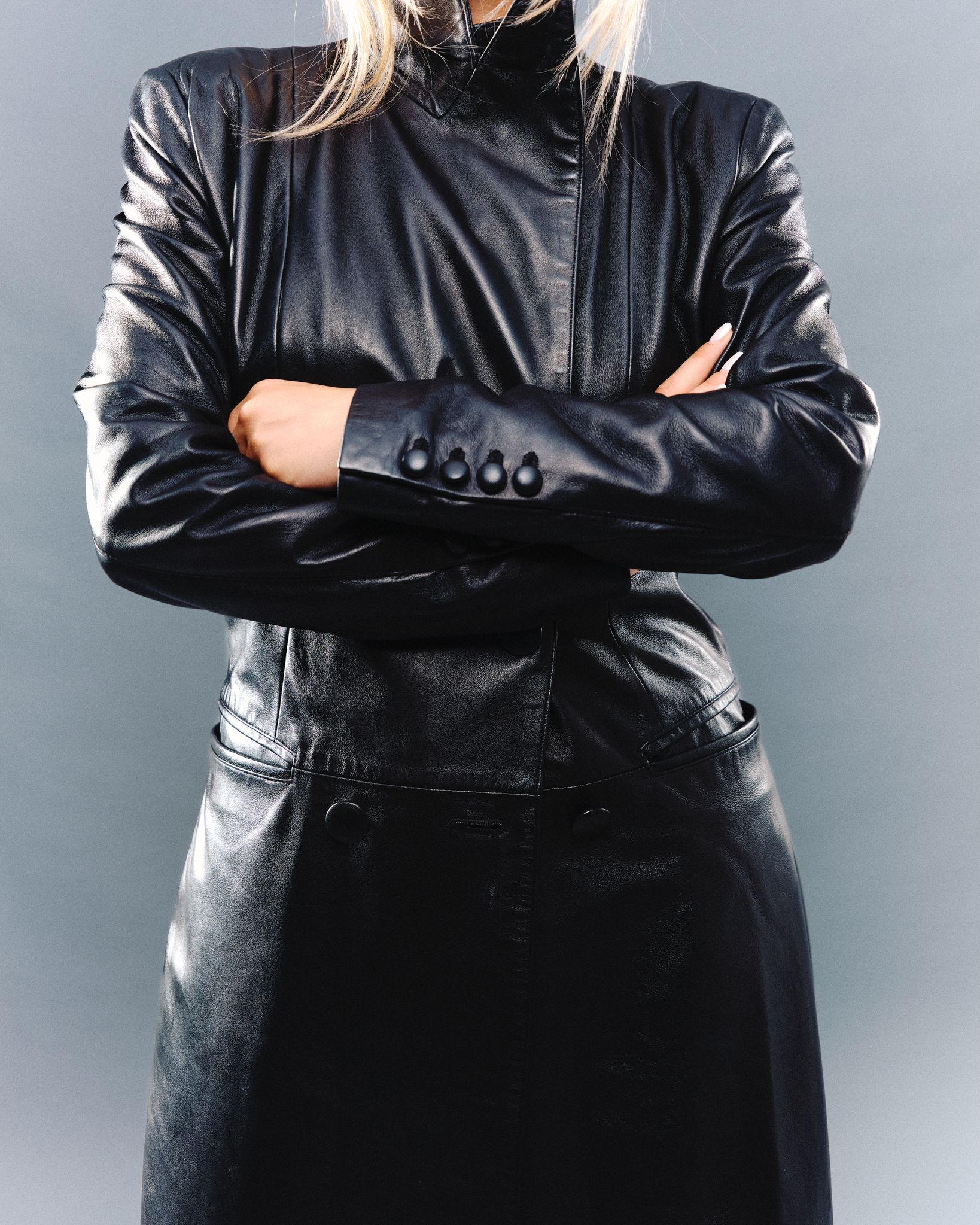 Manteau en cuir